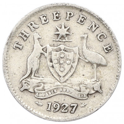 3 пенса 1927 года Австралия