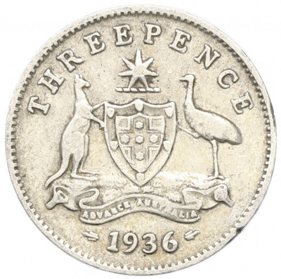 3 пенса 1936 года Австралия