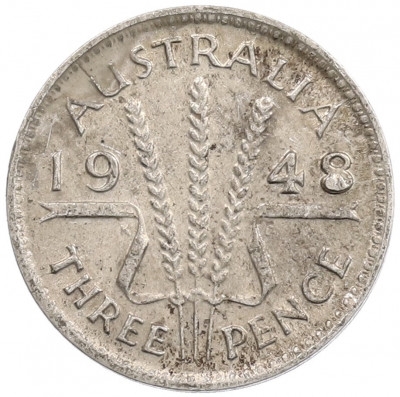 3 пенса 1948 года Австралия