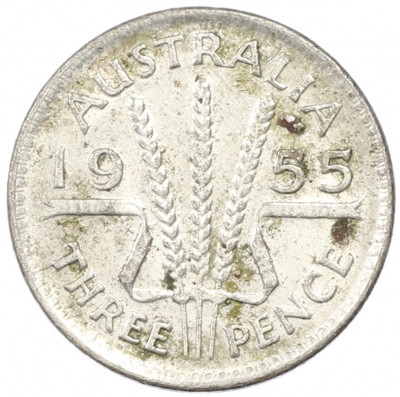 3 пенса 1955 года Австралия