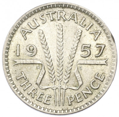 3 пенса 1957 года Австралия