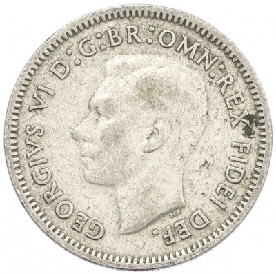 6 пенсов 1951 года PL Австралия