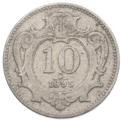 10 геллеров 1895 года Австрия
