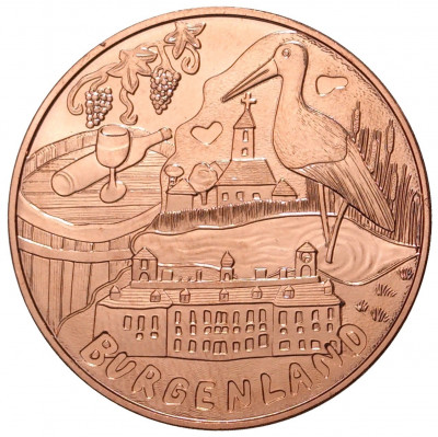10 евро 2015 года Австрия «Земли Австрии — Бургенланд»