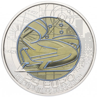 25 евро 2021 года Австрия «Умная мобильность»