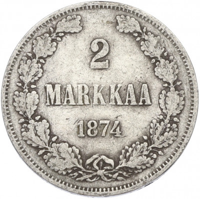 2 марки 1874 года Русская Финляндия