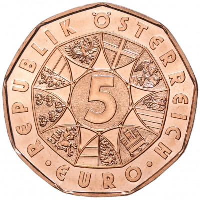 5 евро 2021 года Австрия «Маленькое чудо — Цыпленок»