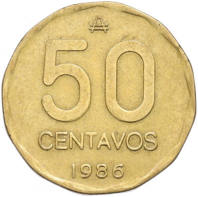 50 сентаво 1986 года Аргентина