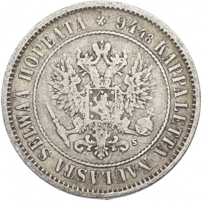 1 марка 1874 года Русская Финляндия