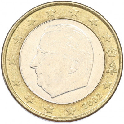 1 евро 2002 года Бельгия