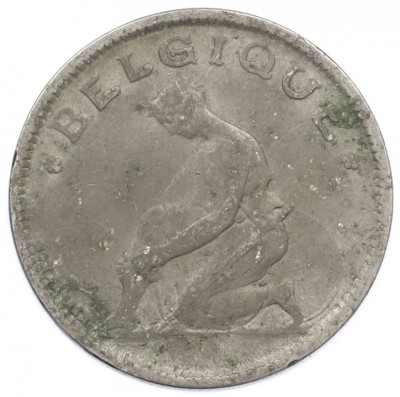 1 франк 1930 года Бельгия (Надпись на французском — BELGIQUE)