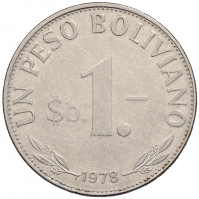1 песо 1978 года Боливия