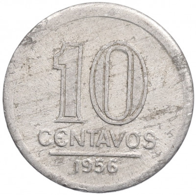 10 сентаво 1956 года Бразилия