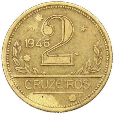 2 крузейро 1946 года Бразилия