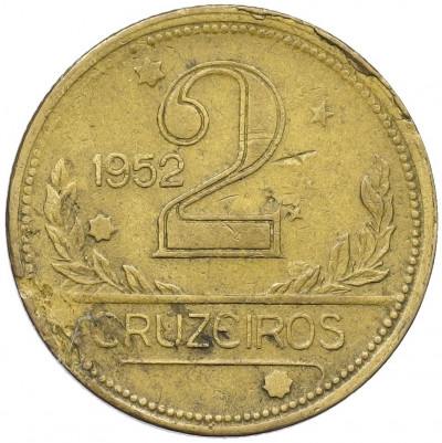 2 крузейро 1952 года Бразилия