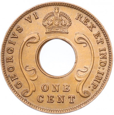 1 цент 1942 года Британская Восточная Африка