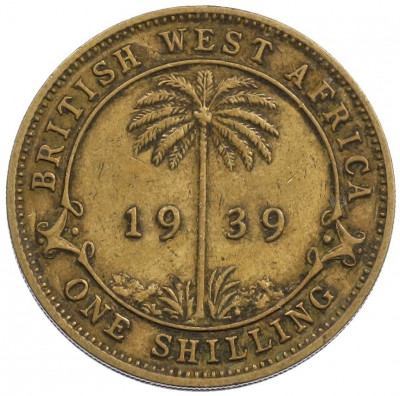 1 шиллинг 1939 года Британская Западная Африка