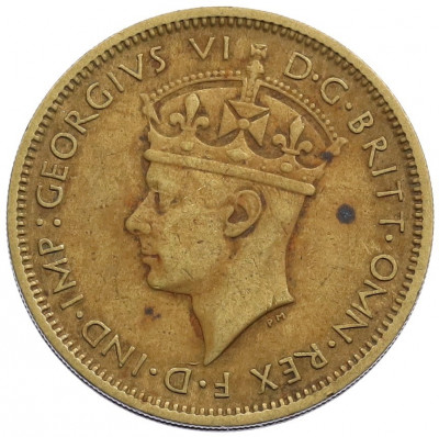 1 шиллинг 1940 года Британская Западная Африка