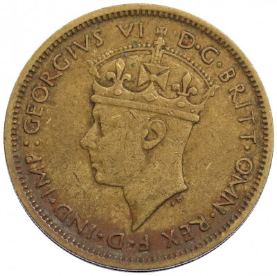 1 шиллинг 1943 года Британская Западная Африка