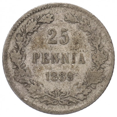 25 пенни 1889 года Русская Финляндия