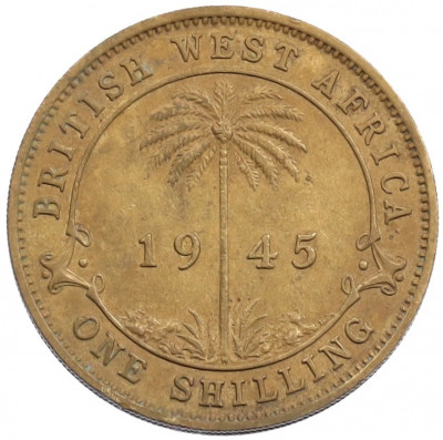 1 шиллинг 1945 года Н Британская Западная Африка