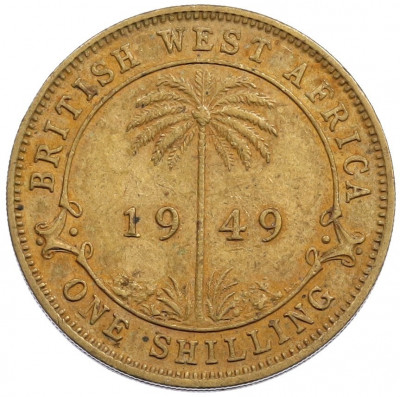 1 шиллинг 1949 года Британская Западная Африка