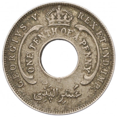 1/10 пенни 1914 года H Британская Западная Африка