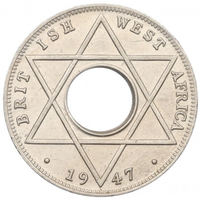 1/10 пенни 1947 года Британская Западная Африка