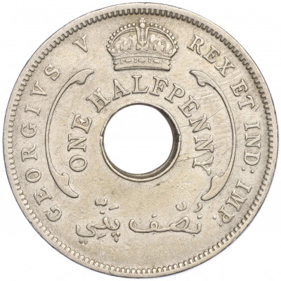 1/2 пении 1935 года Британская Западная Африка