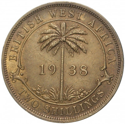 2 шиллинга 1938 года H Британская Западная Африка