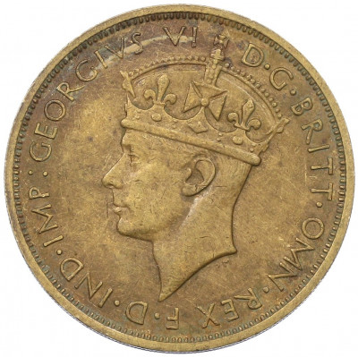 2 шиллинга 1942 года KN Британская Западная Африка