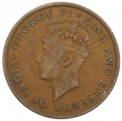 1 цент 1947 года Британский Гондурас