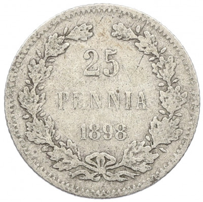 25 пенни 1898 года Русская Финляндия
