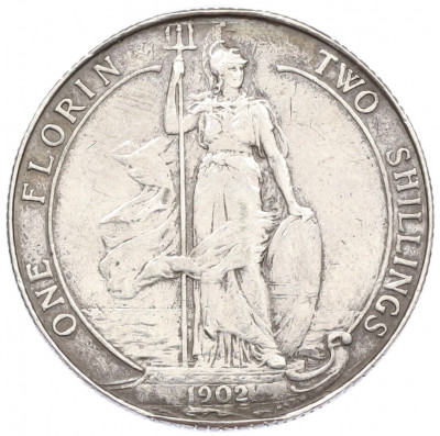 1 флорин (2 шиллинга) 1902 года Великобритания