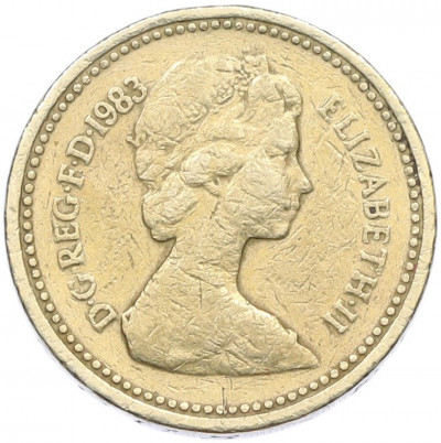 1 фунт 1983 года Великобритания