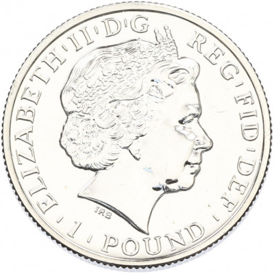 1 фунт 2011 года Великобритания «Британия»