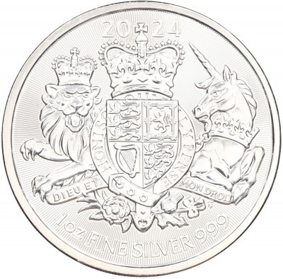 2 фунта 2024 года Великобритания «Королевский герб»