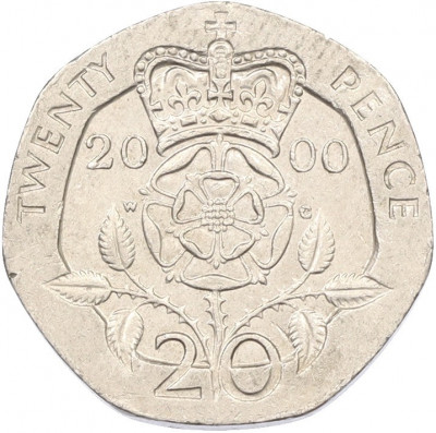20 пенсов 2000 года Великобритания