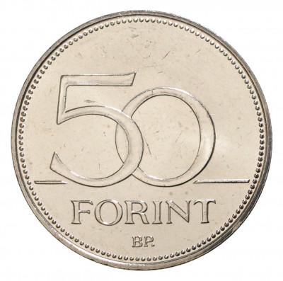 50 форинтов 2016 года Венгрия «70 лет форинту»