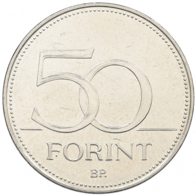 50 форинтов 2020 года Венгрия «150 лет Венгерской ассоциации пожарных»