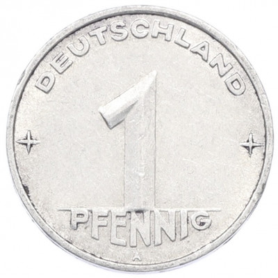 1 пфенниг 1953 года A Восточная Германия (ГДР)