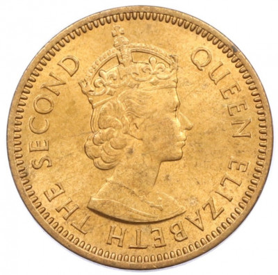 1/2 цента 1955 года Британские Восточные Карибы