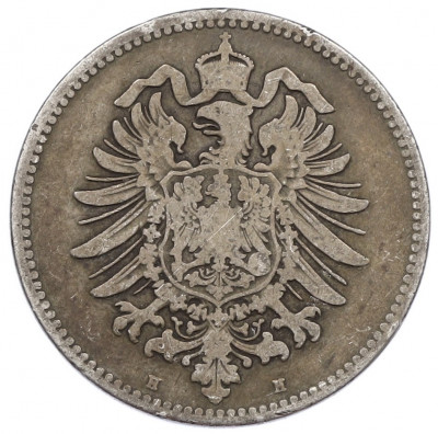 1 марка 1874 года H Германия
