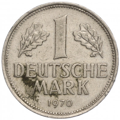 1 марка 1970 года D Западная Германия (ФРГ)