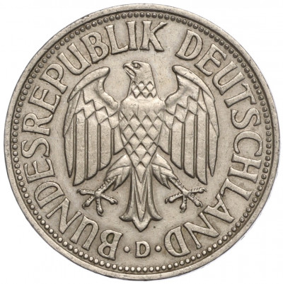 1 марка 1970 года D Западная Германия (ФРГ)