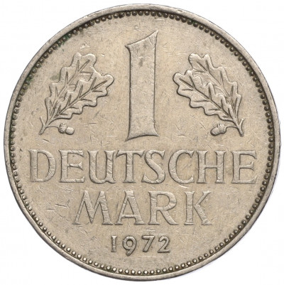1 марка 1972 года J Западная Германия (ФРГ)