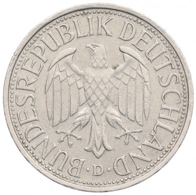 1 марка 1978 года D Западная Германия (ФРГ)