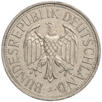 1 марка 1981 года J Западная Германия (ФРГ)