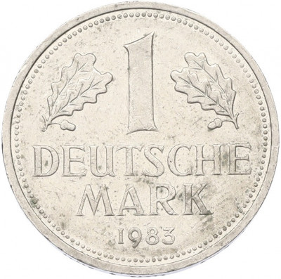 1 марка 1983 года F Западная Германия (ФРГ)