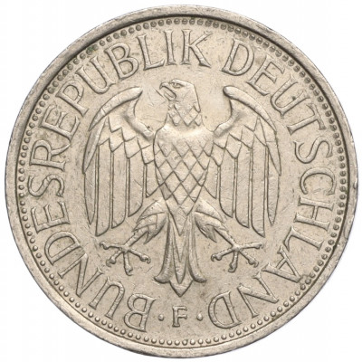 1 марка 1984 года F Западная Германия (ФРГ)
